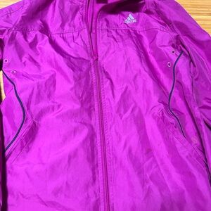 Adidas Magenta Windbreaker Jacket